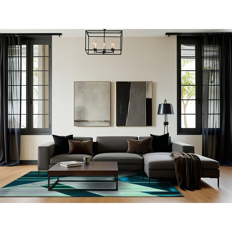Quantum Ray Rug, Rectangle 2' x 3'