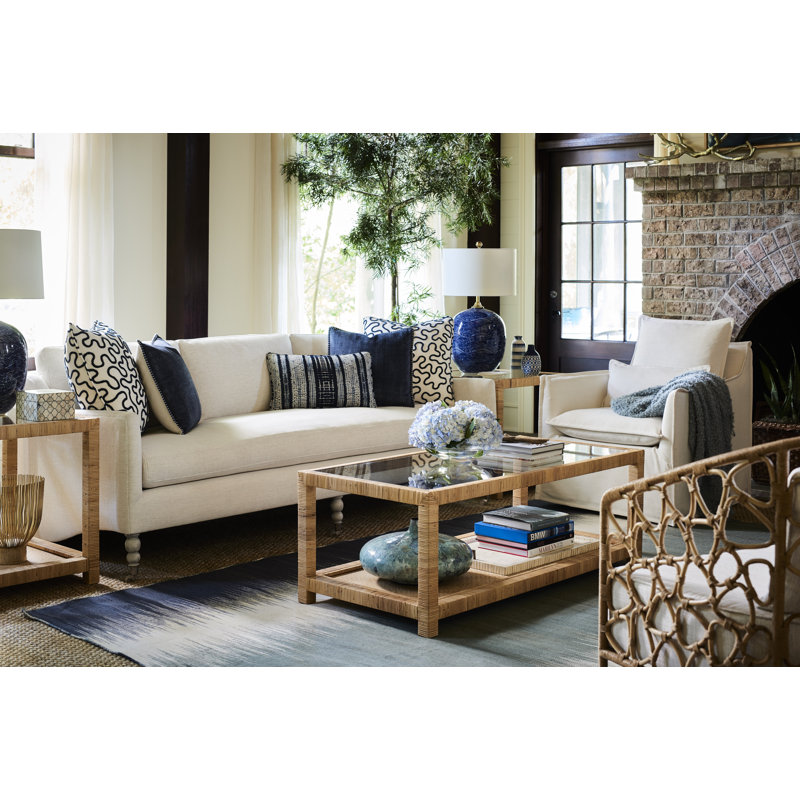 Adalard Glass Top End Table