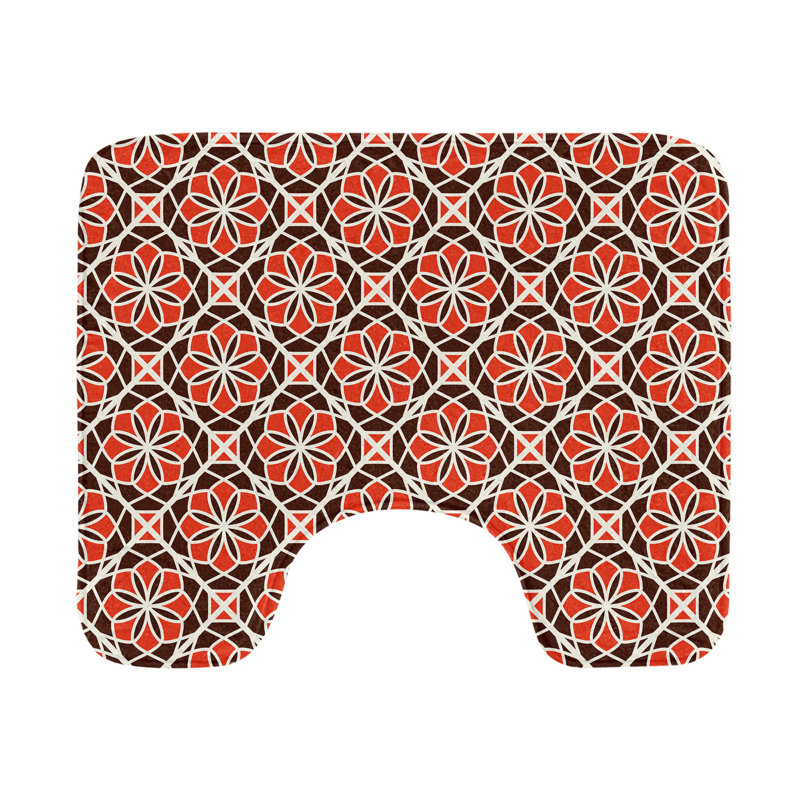  Tapis de salle de bain Floral U