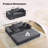 Corduroy Upholstered Modern King Size Convertible Sleeper Sofa Stackable Corduroy Sofa Bed-No Assembly Required-1542392363