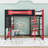 Full Size Wooden Gaming Loft Bed with RGB Lighting and Versatile Study Hub,Desk-1152280847