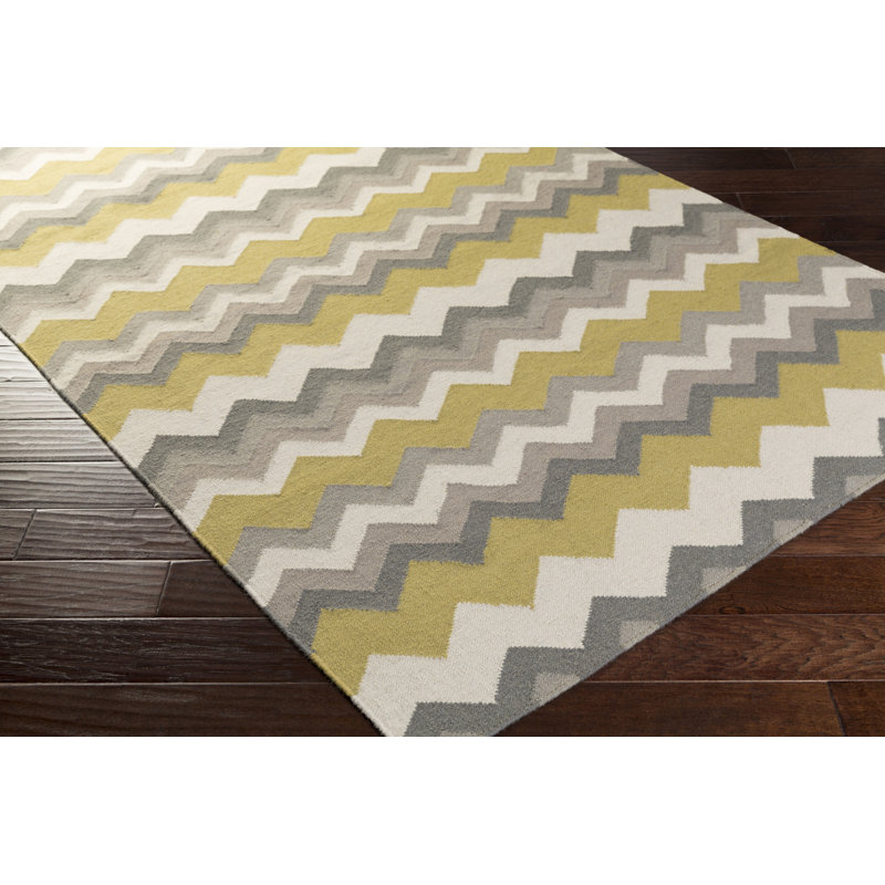 Diego Wool Chevron Indoor Rug, Rectangle 3'6" x 5'6"