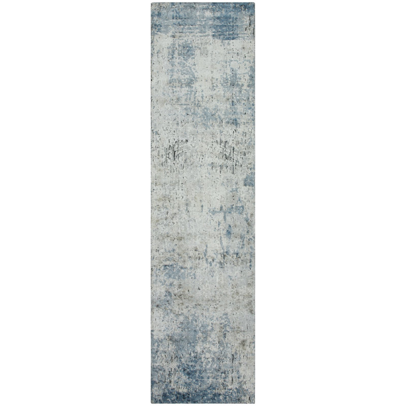 Elements Ocean Haze Handmade Area Rug, Runner 2'6" x 10'