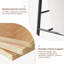 Chaise d'appoint moderne, chaise confortable blanche avec tissu en peluche, accoudoirs en bois, structure en métal et pieds réglables