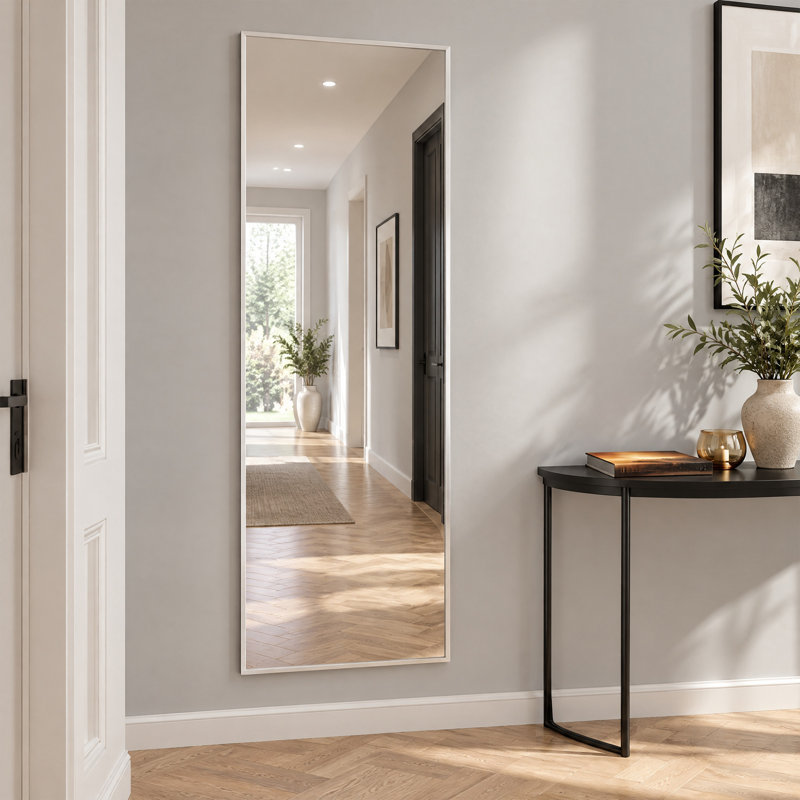 21" x 64" Rectangle Full Length Standing Mirror, Hanging or Leaning