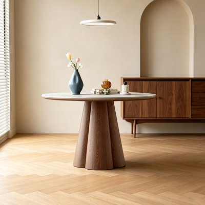 Mid- Century Round Dining Table