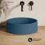 Lavabo vasque rond en béton 14,5 po Lisse-112453218