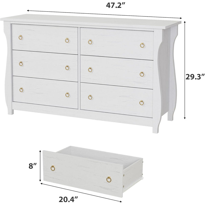 Commode pour chambre à coucher, commode à tiroirs larges avec rangement et armoire, commode en bois pour le salon, la chambre à coucher