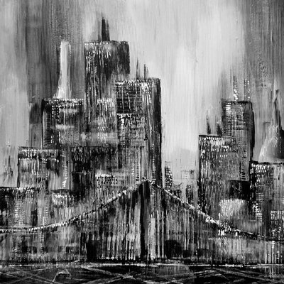 CANVAS MANHATTAN by Francesco Ribechi - No Frame Art Prints on Canvas