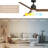 Delta 52in 3-Blade Smart Ceiling Fan 2700K-6000K CCT Tunable Range LED Light Kit with Black Hardware in Walnut Blades Works With iOS or Android App-126659243