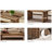 47" Rustic Brown Rectangle Coffee Table
