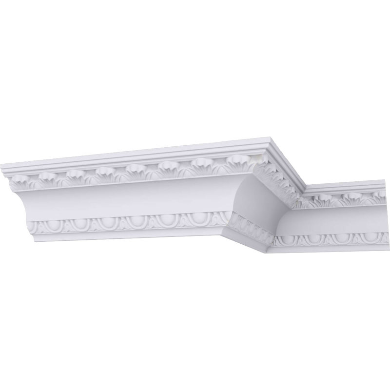 3"H x 2 3/4"P x 4 1/8"F x 94 1/2"L, (1 3/8" Repeat), Egg and Dart Crown Moulding