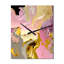 Horloge murale rétro rose et or rétro II - Collages abstraits-99634067
