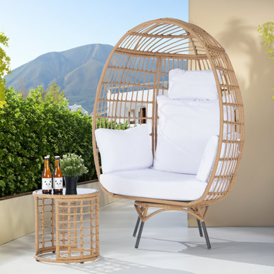 Patio Dining Set with Round Table , Cushions Included