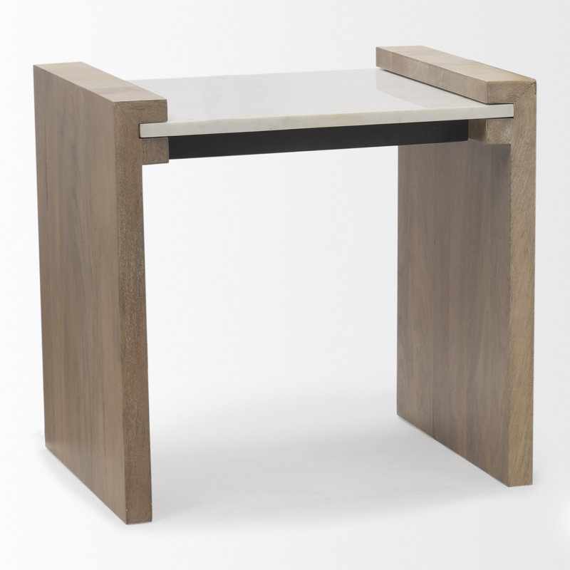 Marble Top End Table