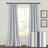 Cotton Blend Semi Sheer Curtain Pair-71502495-71502497
