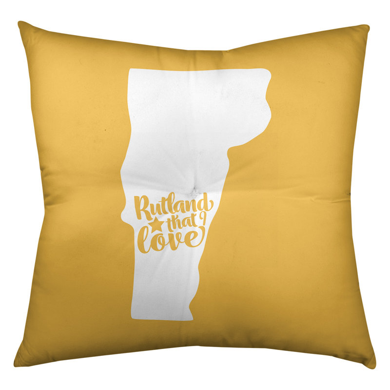 Coussin de plancher touffeté, 26 po x 26 po, Jaune, Rutland