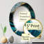 Polivas Abstract Geode Green I - Miroir mural abstrait en marbre-1639458119