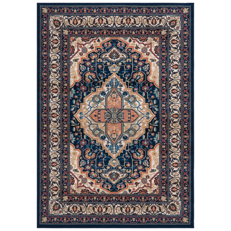 Journey Performance Machine Washable Oriental Rug, Rectangle 4'4" x 6'4"