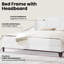 Upholstered Bed Frame with Mattress-1751091019-1751091021