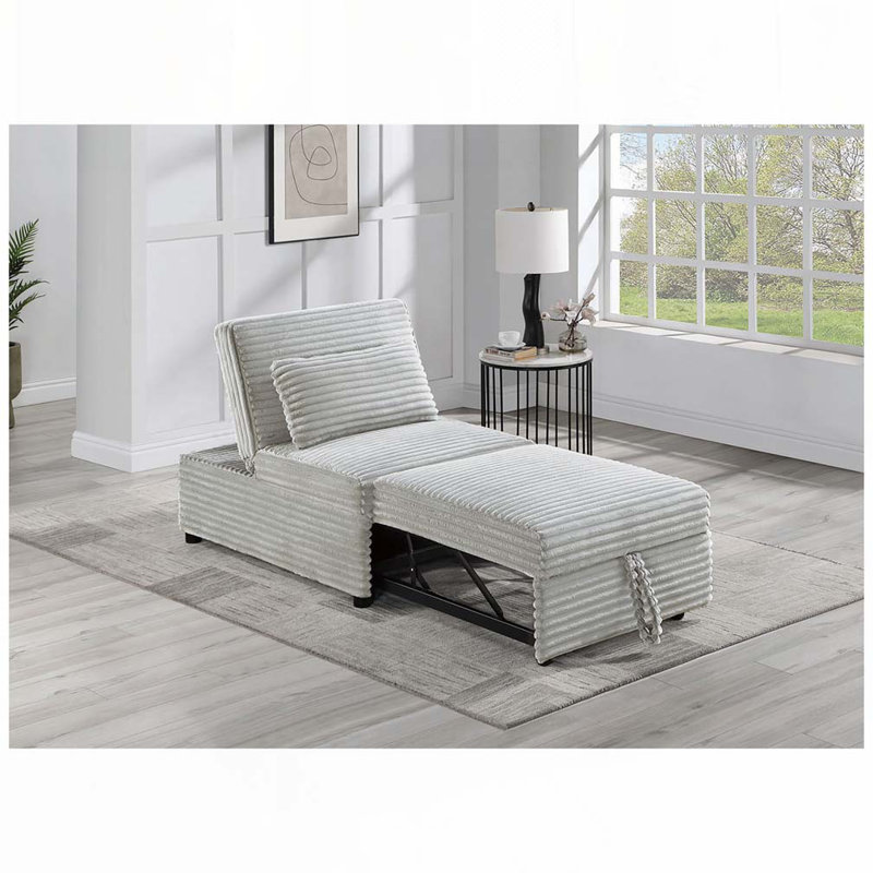 Fauteuil convertible Corduroy, Gris