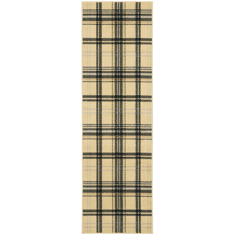 Khion Checkered Indoor Rug, Runner 2'3" x 7'6"