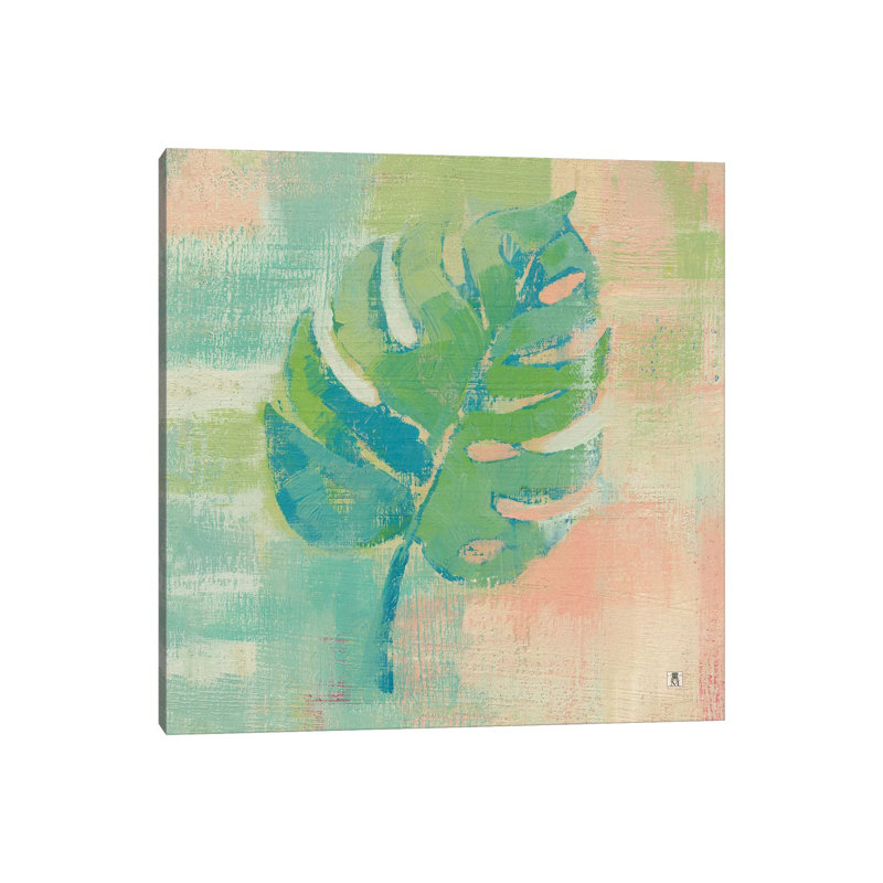 Beach Cove Leaves I by Studio Mousseau - Wrapped Canvas Painting, 66.04 cm H x 66.04 cm W x 3.175 cm D