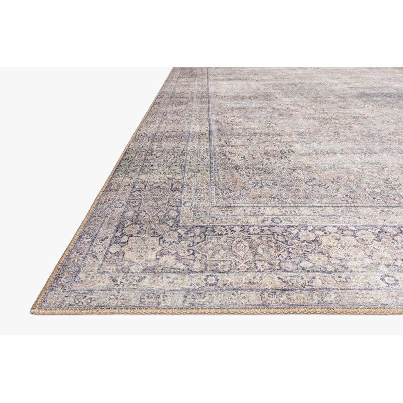Georgitte Oriental Gray/Beige Area Rug, Runner 2'6" x 12'
