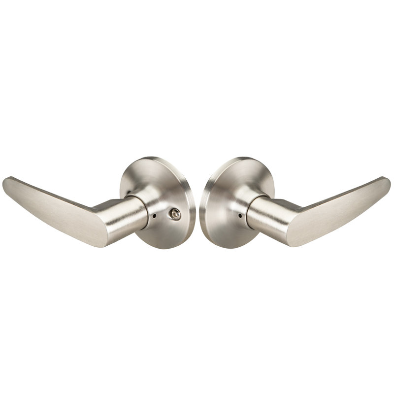 Verrou de passage Edge avec levier Alpharetta, Nickel satiné