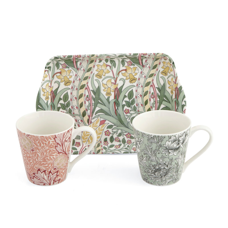 The Original Morris & Co. Mug & Tray Set