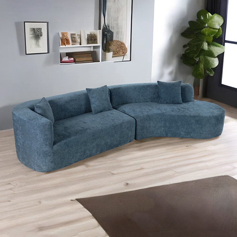 Canapé modulaire Rohrersville, Bleu