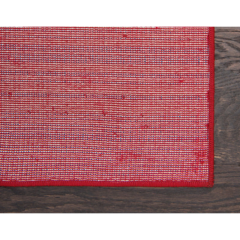 Tapis d'intérieur bourgogne de couleur unie Aiden-Lee, Rectangle 4 pi 1 po x 6 pi 1 po