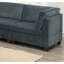 Coin de coin polyvalent en chenille gris pour le salon