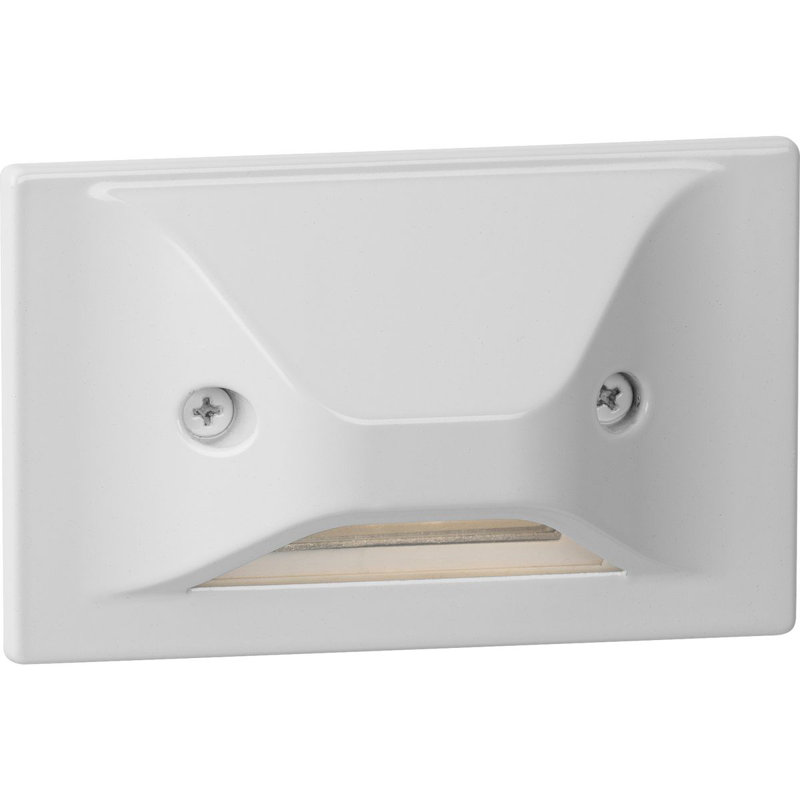 Integrated LED Metal Step Light, Satin White