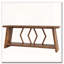Farmhouse Two-Tier Console Table with Industrial Accent Storage Shelves