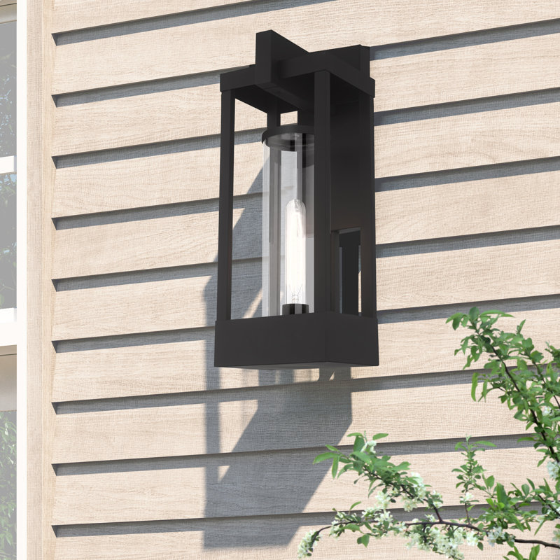Lanterne murale d'extérieur Trumble, Noir, 20" H x 8" lx 7.13" d