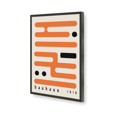 «Orange Bauhaus Minimalist», impression roulée