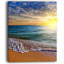 Couches de couleurs sur la aube beach mer, reproduction de photo sur toile tendue-33288008-18296290