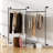 Adein 80.4'' Metal Wall Mounted Clothes Rack