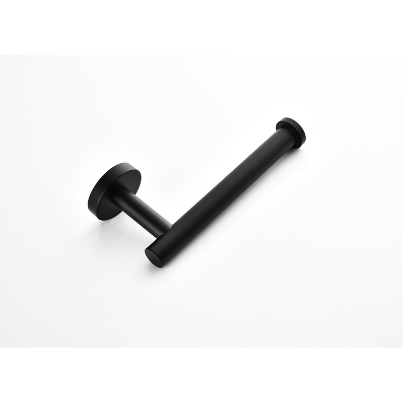 Stainless Steel 9 Bathroom Towel Rack. Matte Black Wall Mount, Modern Style, Scratch-, Easy Install Procedure 9 Piece Rack - Steel. Accessory, Installation