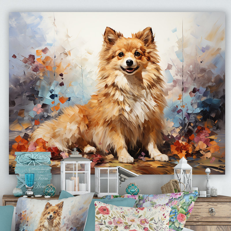 Poméranie Poise I sur toile, Toile tendue, H 12 po x l 20 po x P 1 po