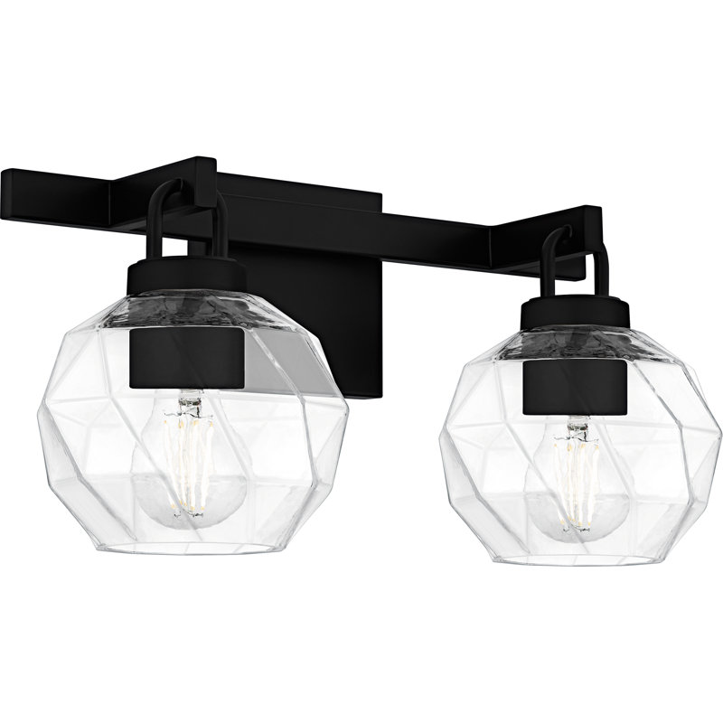Luminaire de salle de bain Allionna, Noir mat