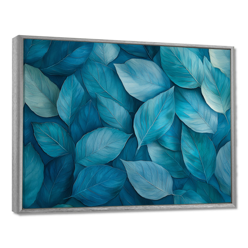 Isahia, H 16 po x l 32 po, Impression encadrée flottante, Argent argent