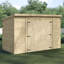 10 Ft. W x 3 Ft. D Shiplap Pent Wooden Shed-122498688