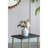 D5.9X7.9" Round White/Gold Vase
