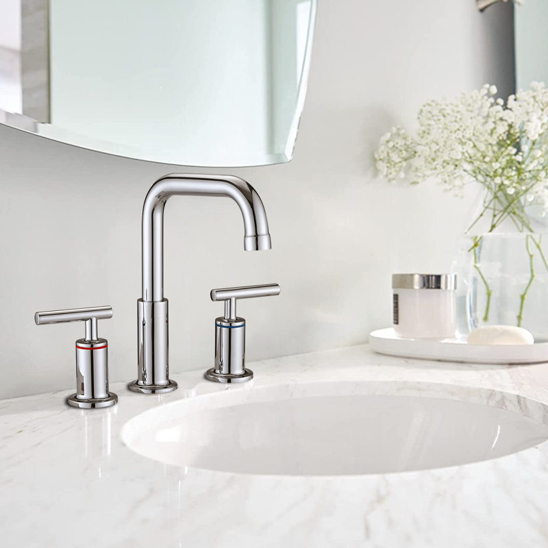 Robinet de salle de bain avec bonde, Chrome