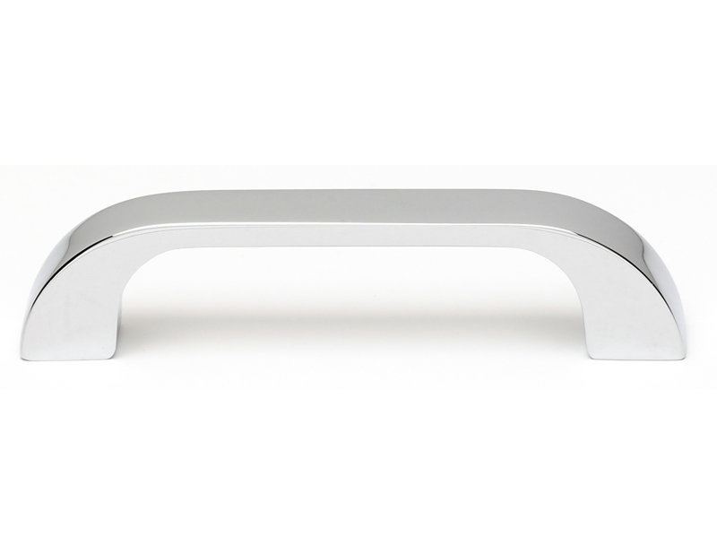 Poignée arche contemporaine de centre à centre, Nickel satiné, 3"