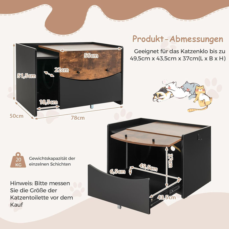 Braunste Litter Box Enclosure