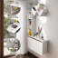 Bureau flottant, bureau mural blanc