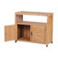Console extérieure et intérieure avec beaucoup de rangement, lambris pour un look sophistiqué, bois de sapin massif, 17,48 po de large, naturellement-1731869290